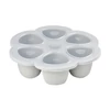 Kép 1/3 - Béaba - Szilikon multifunkciós bébiétel tároló - 6 x 150 ml - Halvány köd