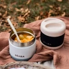 Kép 4/5 - Béaba - Rozsdamentes acél Tároló doboz - 500 ml - Halvány rózsaszín - Sötétkék