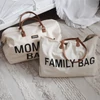 Kép 2/11 - &quot;Mommy Bag&quot; Táska - Törtfehér/Fekete