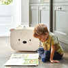 Kép 2/4 - Tender Leaf Toys - Fa húzható játéktároló - Maci