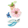 Kép 2/4 - Tender Leaf Toys -  Fa virág virágcserépben ollóval