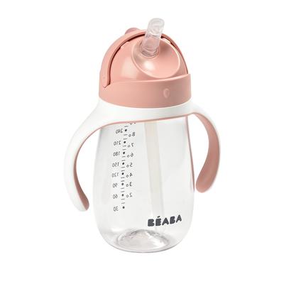 Béaba - Szívószálas Ivópohár 300 ml – Sötét rózsaszín