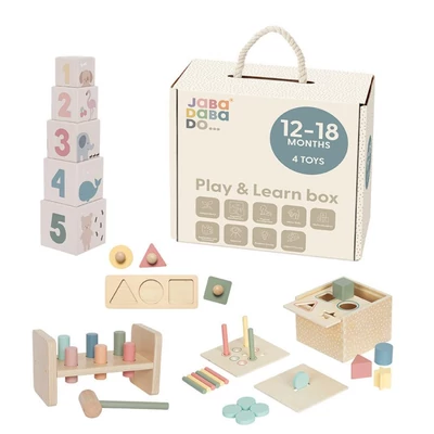 JaBaDaBaDo - Montessori fejlesztő játékcsomag 12-18 hónapos babáknak