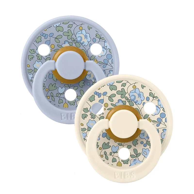 BIBS×LIBERTY Colour Eloise - égkék/púderkék (2 db)