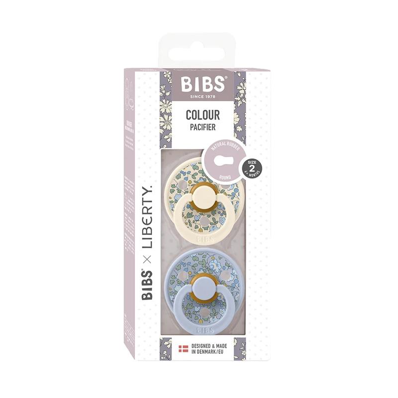 BIBS×LIBERTY Colour Eloise - égkék/púderkék (2 db)