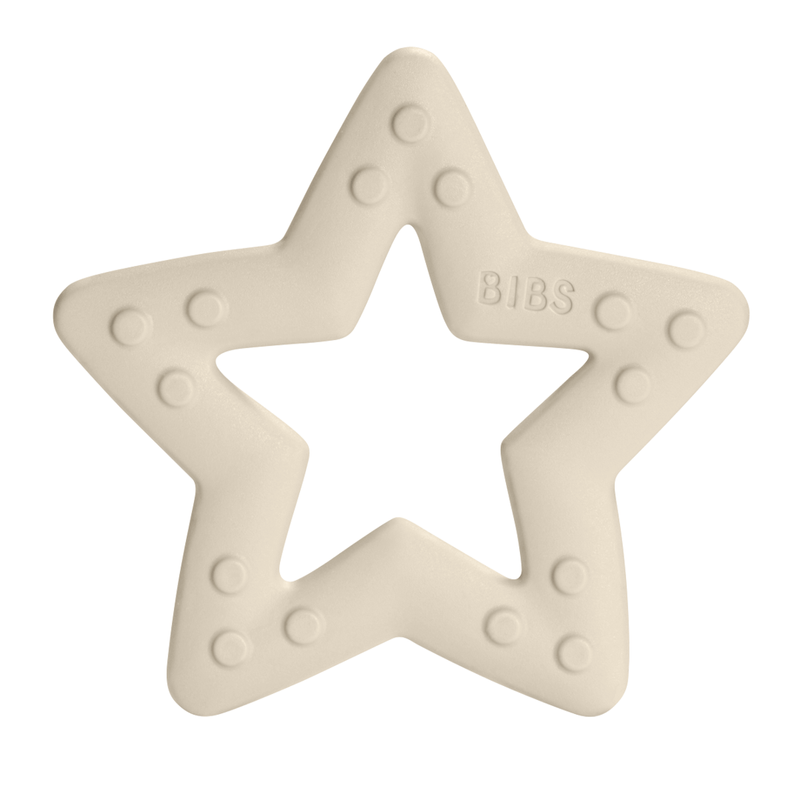 BIBS - Krémfehér csillag rágóka