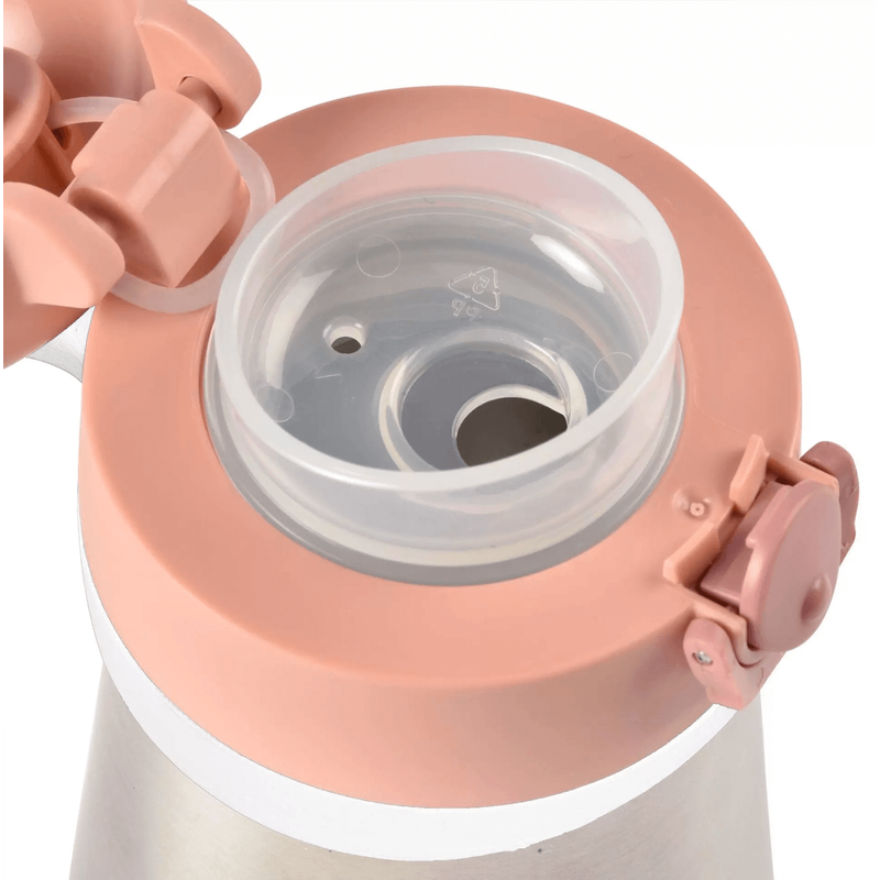 Béaba - Rozsdamentes Acél Palack Foggantyúval - 350 ml – Rózsaszín
