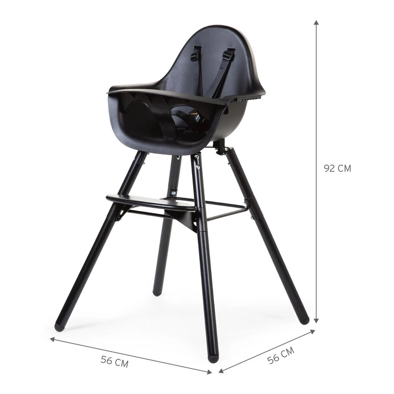 Evolu 2 Etetőszék - Állítható Magasság (50-75 Cm/*90 Cm) - Fekete