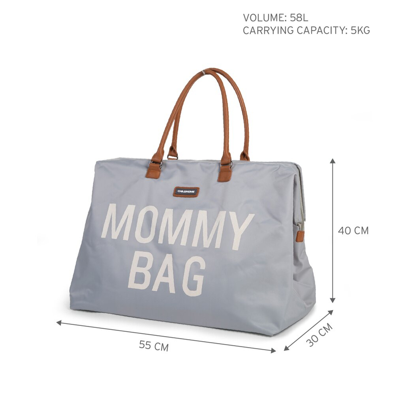 “Mommy Bag” Táska – Törtfehér/Szürke