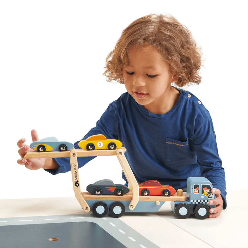 Tender Leaf Toys - Autószállító kamion