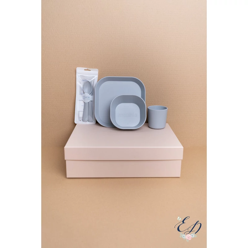 Ella and Dan mealtime box - grey