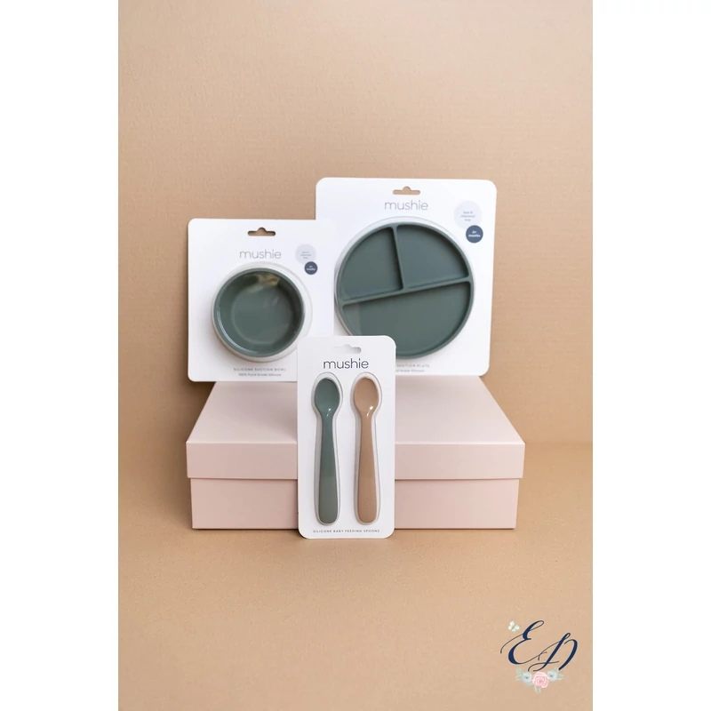Ella and Dan silicone mealtime box - green